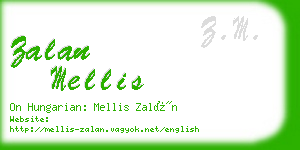 zalan mellis business card